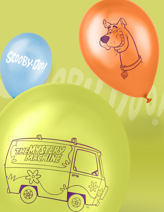 10 latexových balónov Scooby-Doo™ s rozmermi 25 x 32 cm