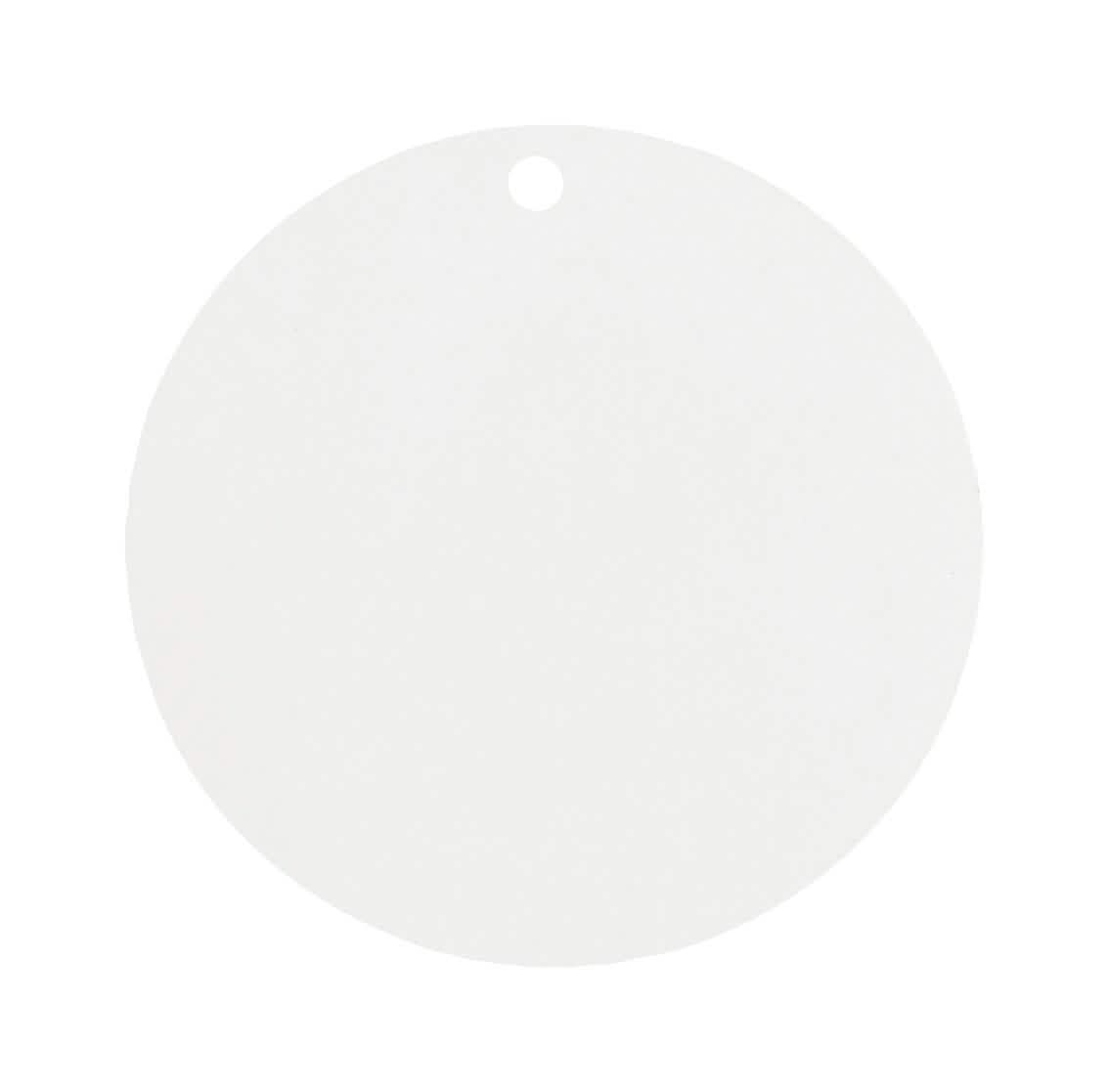 Détail du marque-place rond en carton mariage pour invités
