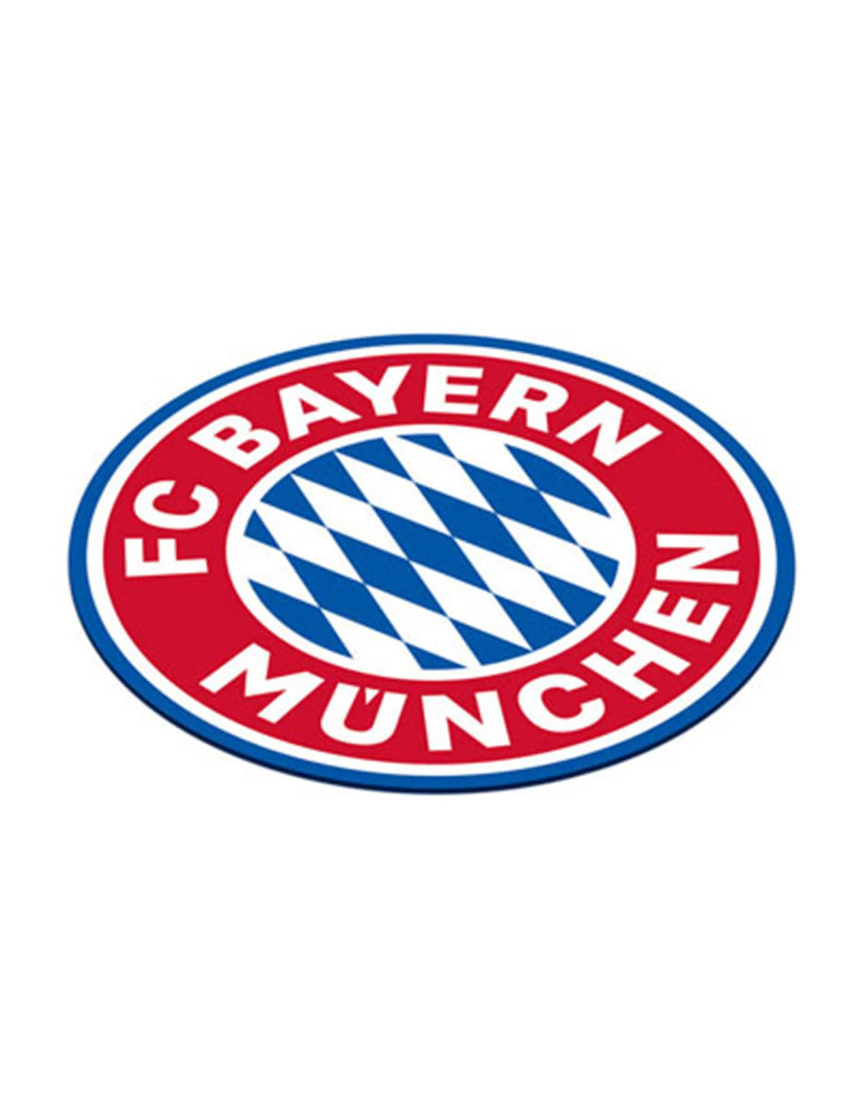 Kartoniset lasinaluset FC Bayern Munich - fanille punainen ja sininen