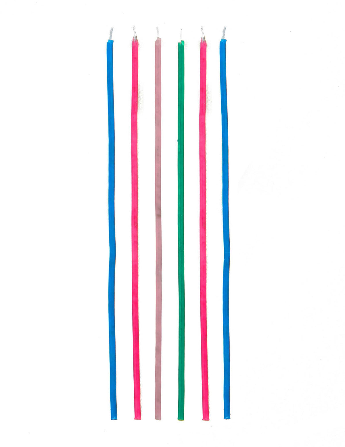 Bougies étincelantes longues pour gâteau colorées