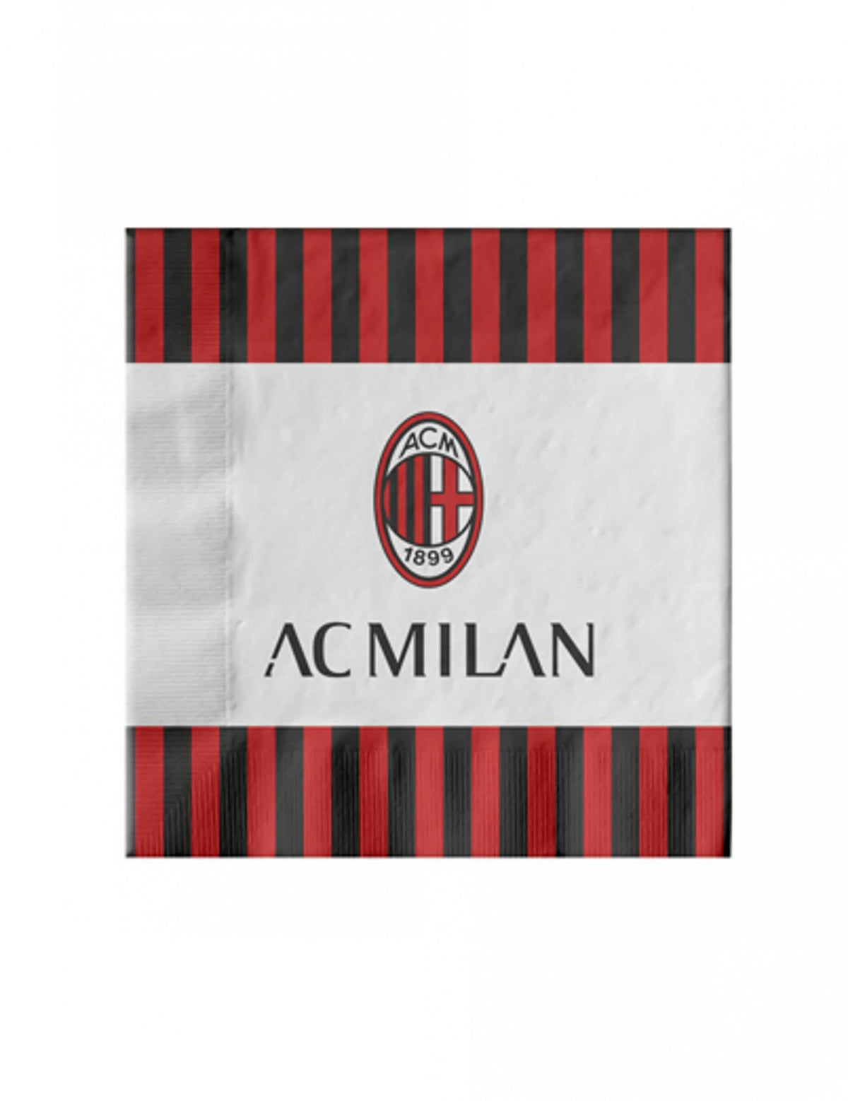 servetit ac milan punainen ja musta raidallinen logolla