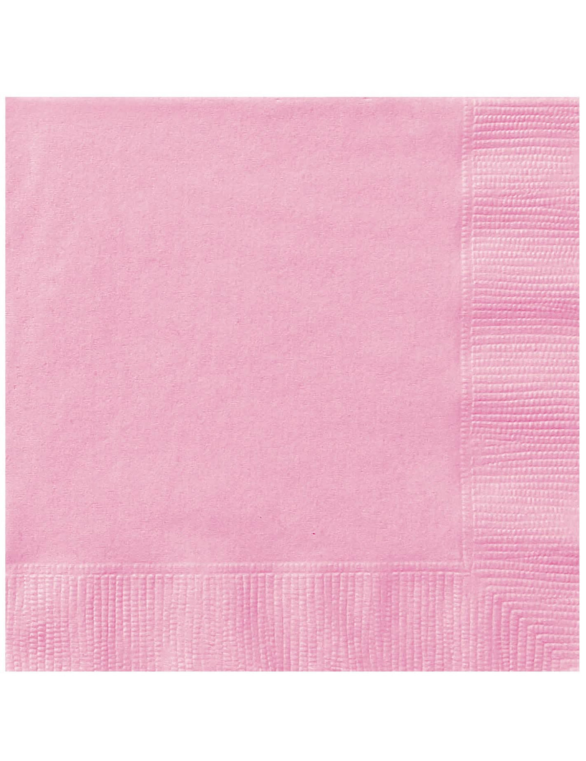 Serviettes en papier unies pour fête rose clair effet pastel