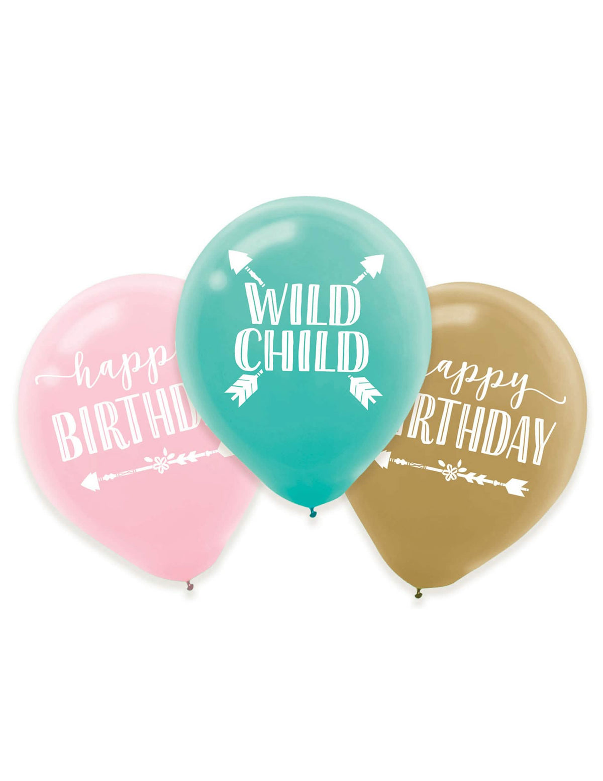 ilmapallot lateksia synttärit boho lapset vaaleanpunainen turkoosi ja kulta happy birthday