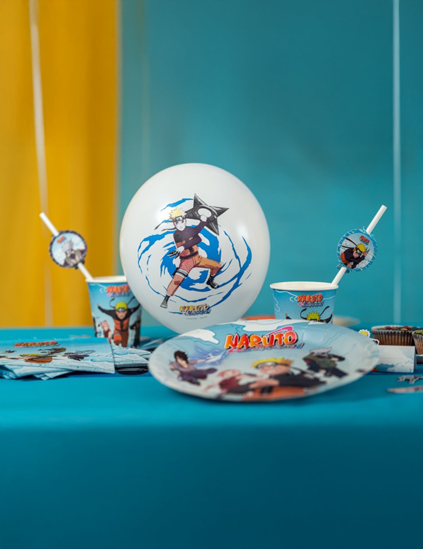 6 lateksipalloa Naruto/Kakashi Shippuden™ 27 cm