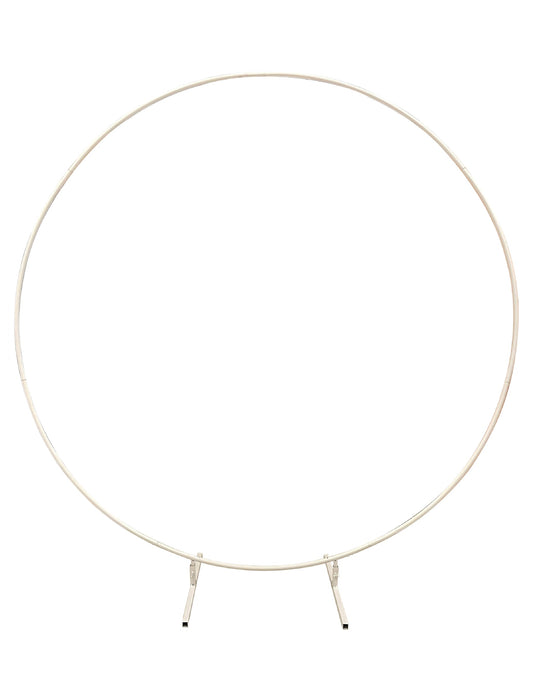 Détail du pied de support de l'arche ronde de fête pour décoration