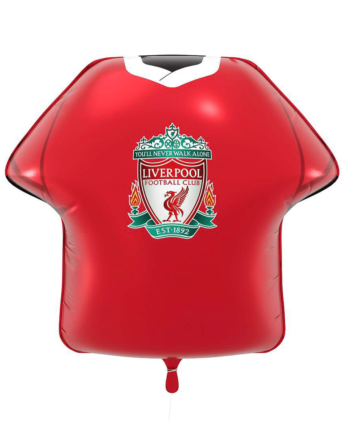 Pelipaidan muotoinen foliopallo Liverpool Football Club 52 x 51 cm