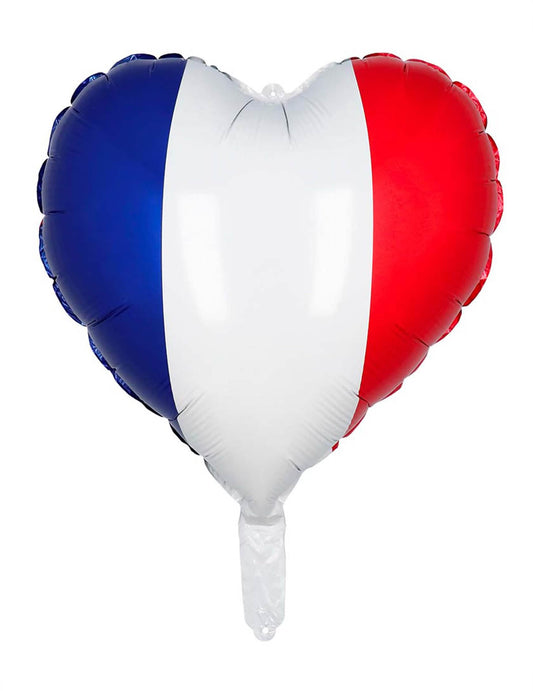 Vue de face du ballon en aluminium Coeur France