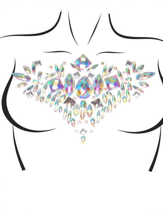 Détail du motif des bijoux de corps adhésifs Aurora