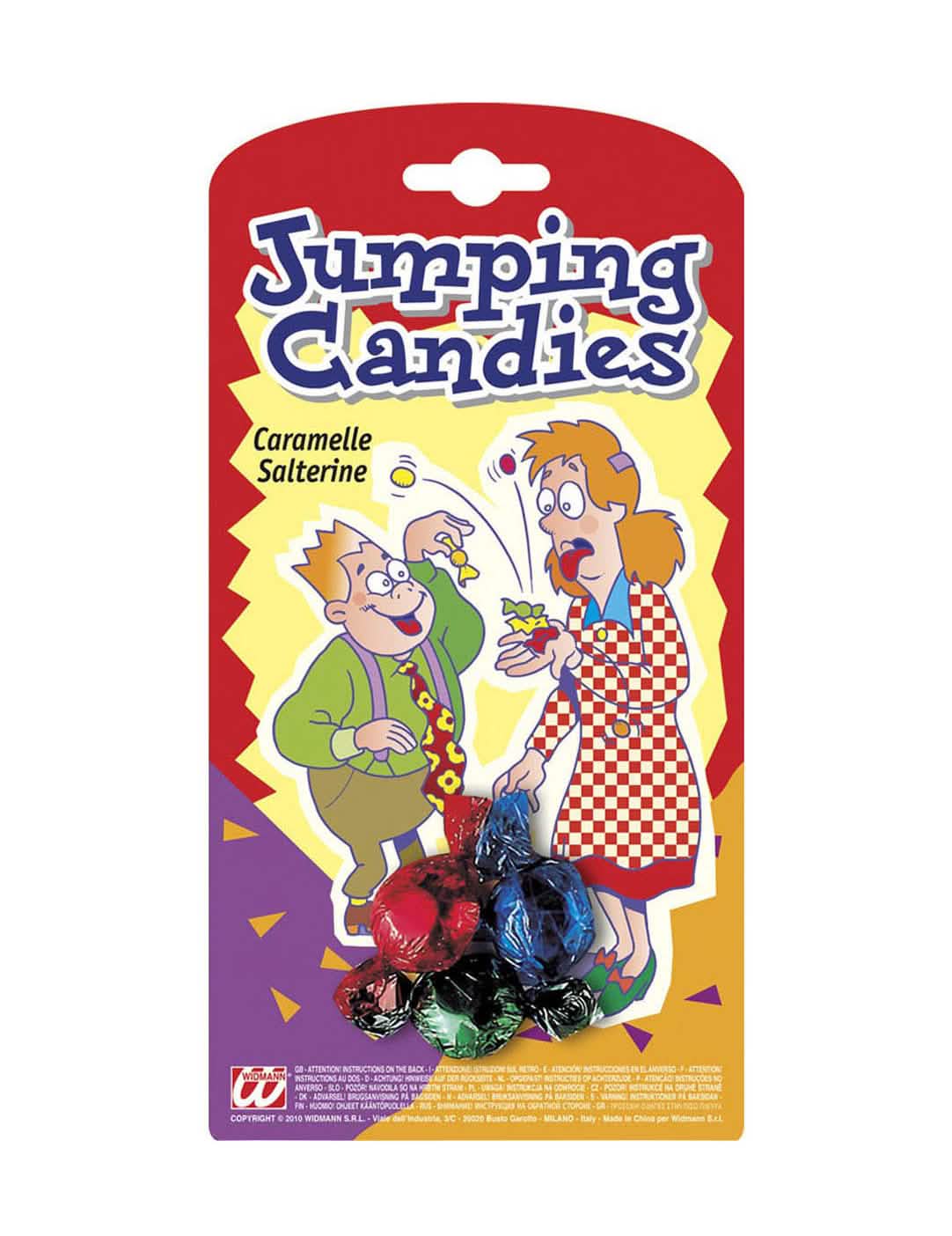 karkit ja namut saattaen Jumping Candies aikuiset ja lapset moniväriset