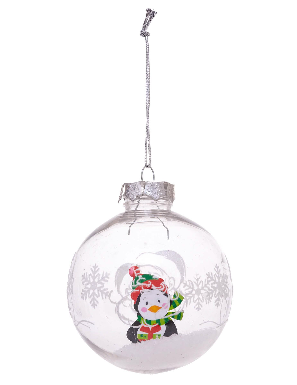 Modèle avec pingouin de la Boule de noël personnages pour sapin