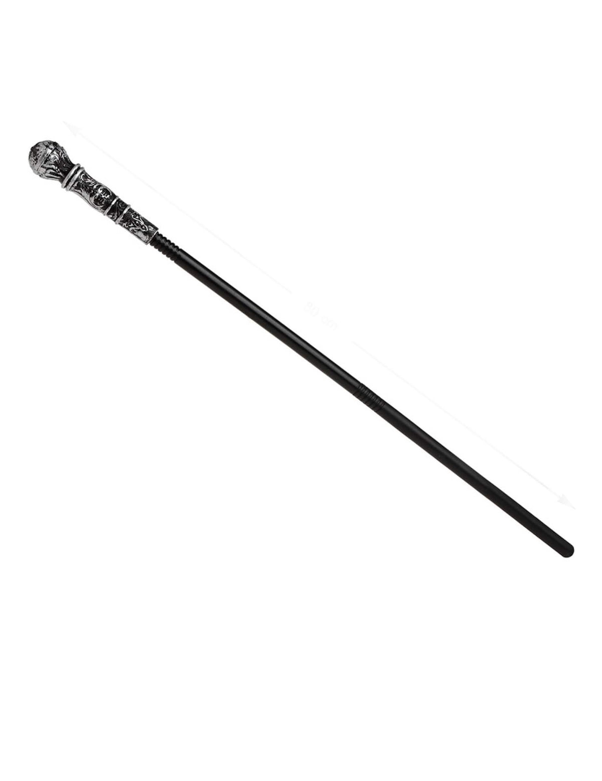 Aikuisten hopea ja musta kävelykeppi-sauva