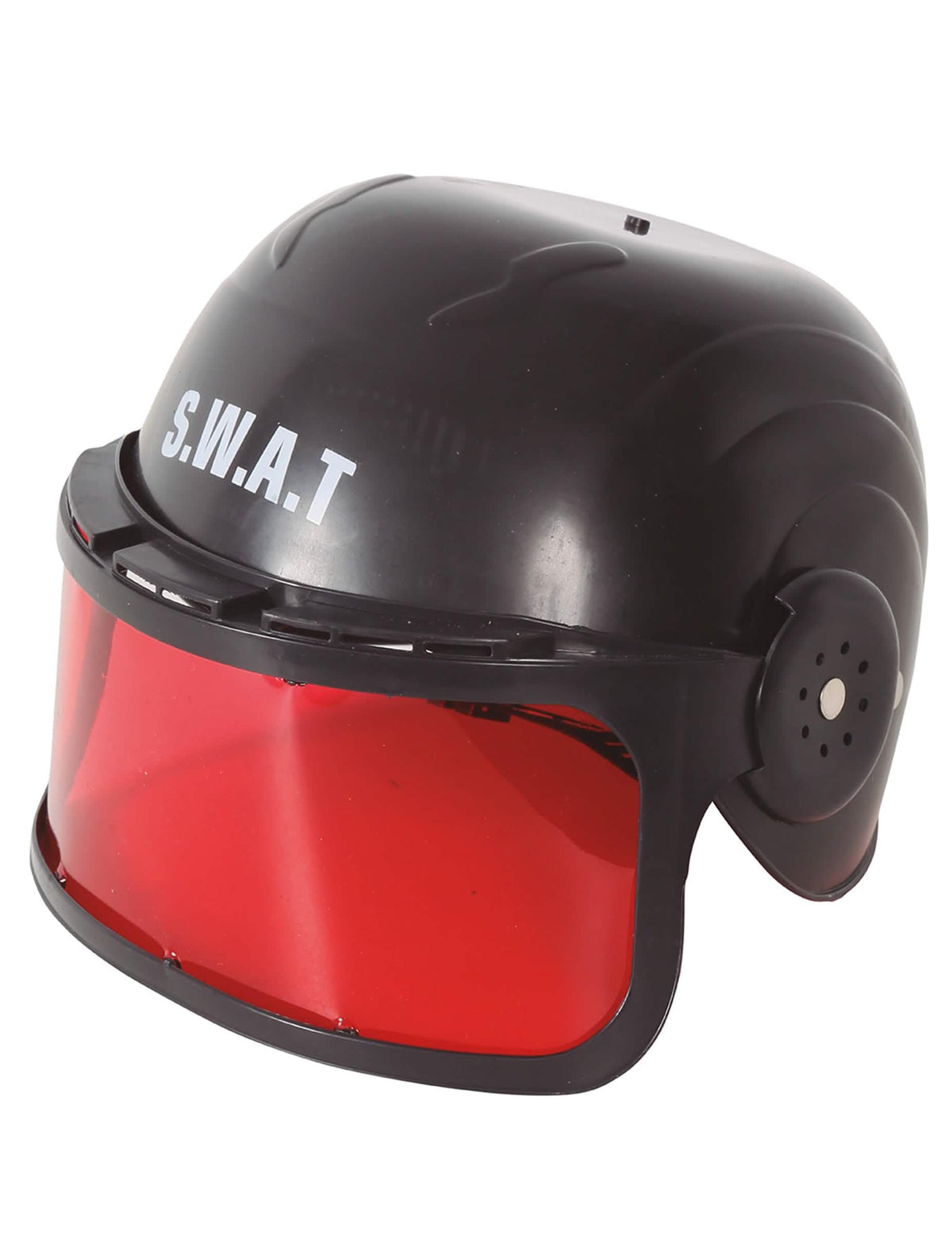 kypärä visiirillä SWAT lapsille musta punaisella visiirillä