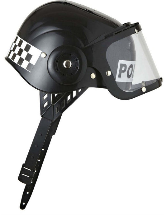 Vue de profil du casque de police pour enfant