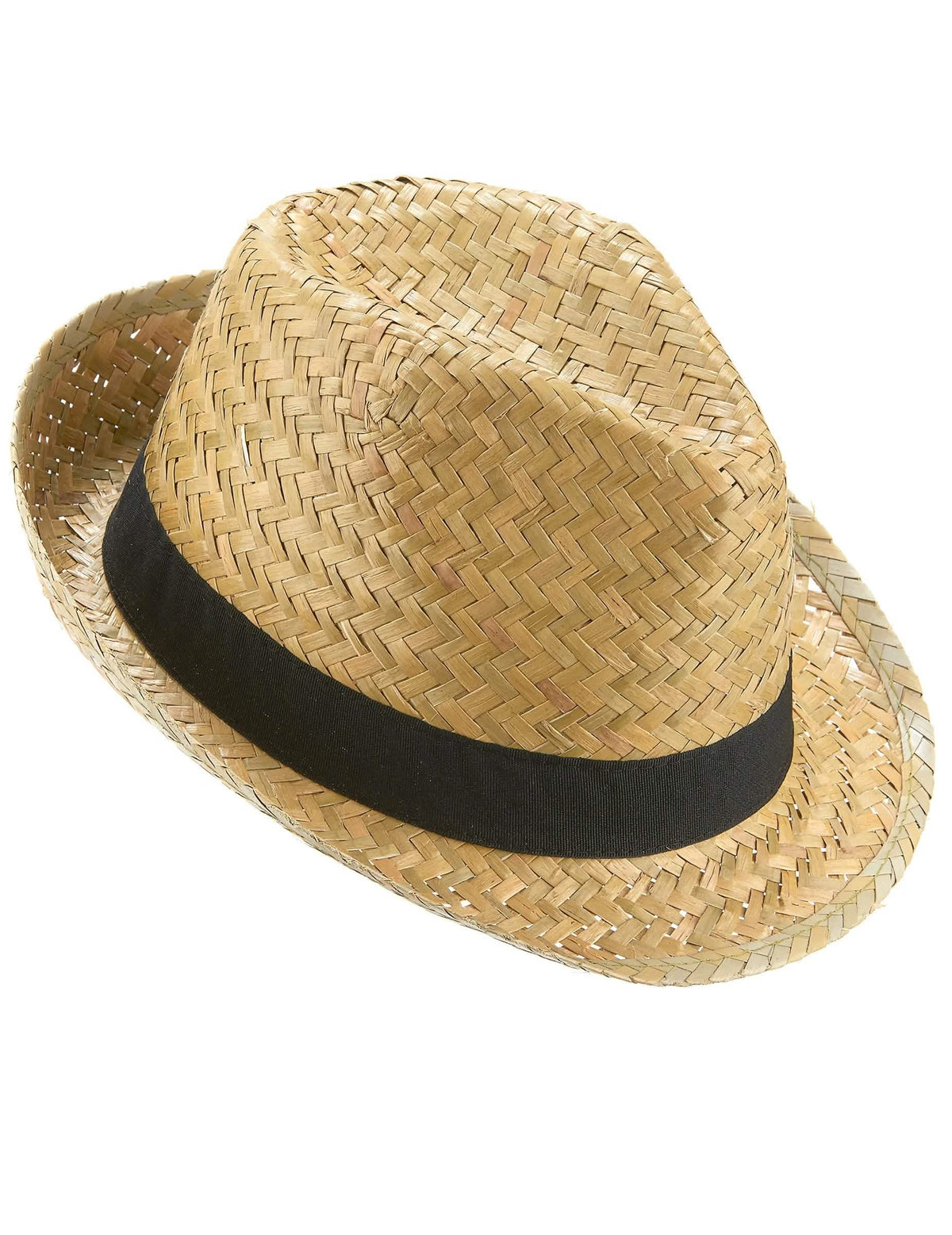 Aikuiset-paitaisen borsalino-hatun sivuprofiili