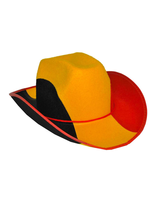 Belgia-kannattajan cowboy-hattu aikuisille