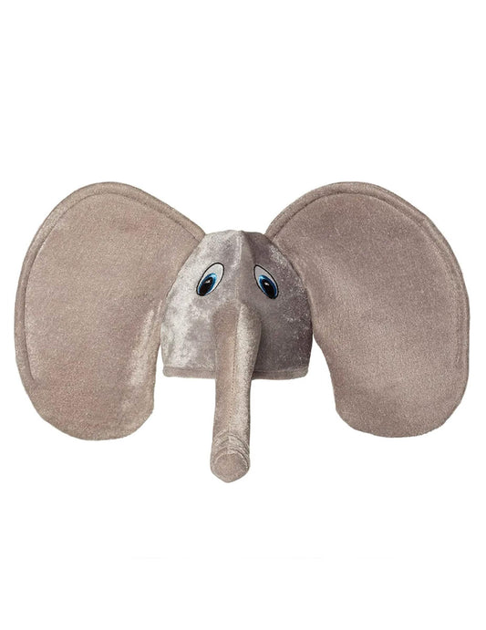 Vue de face du chapeau éléphant pour adulte