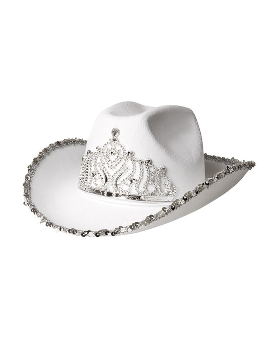 Vue de profil du chapeau princesse cowboy pour femme