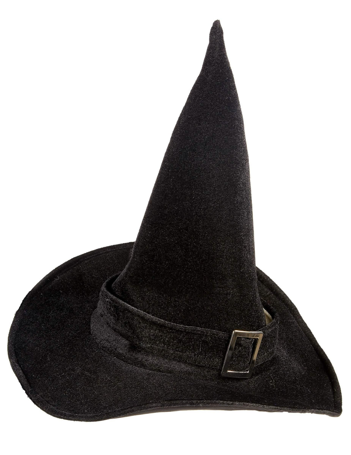 Vue de profil du chapeau de sorcière pour adulte