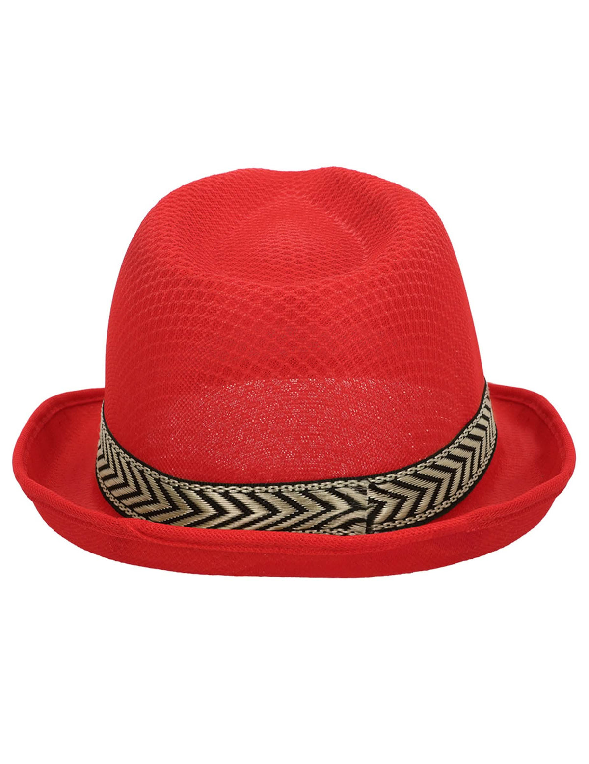 Punainen disco borsalino -hattu aikuisille