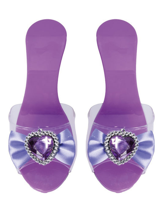 Vue de dessus des chaussures de princesse pour enfant
