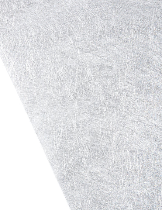 Gros plan sur la texture du chemin de table intissé métallisé pour fête