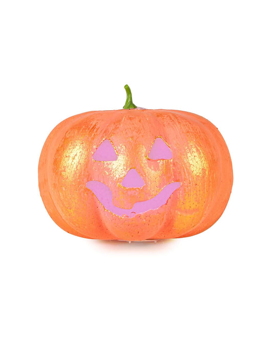 Vue de face de la citrouille lumineuse Halloween