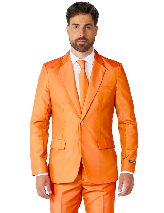 Suitmeister™ Mr. Solid Orange -naamiaisasu aikuisille