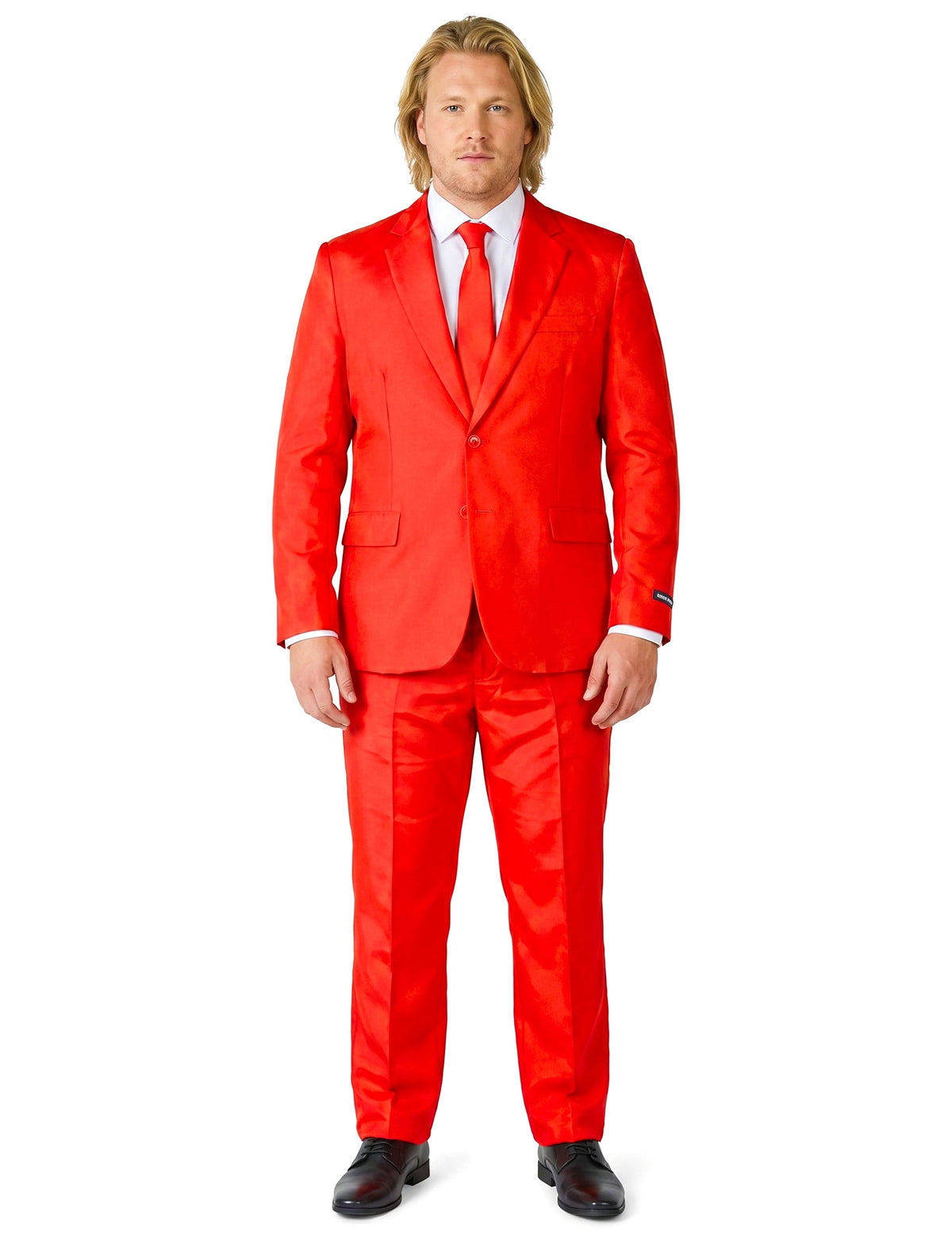 Suitmeister™ Mr. Solid Red -naamiaisasu aikuisille