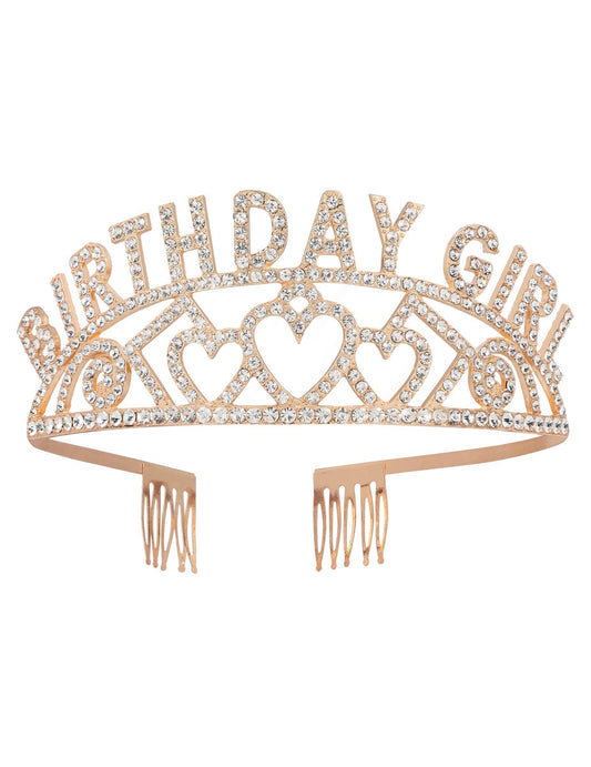 Vue de face de la Couronne Birthday Girl