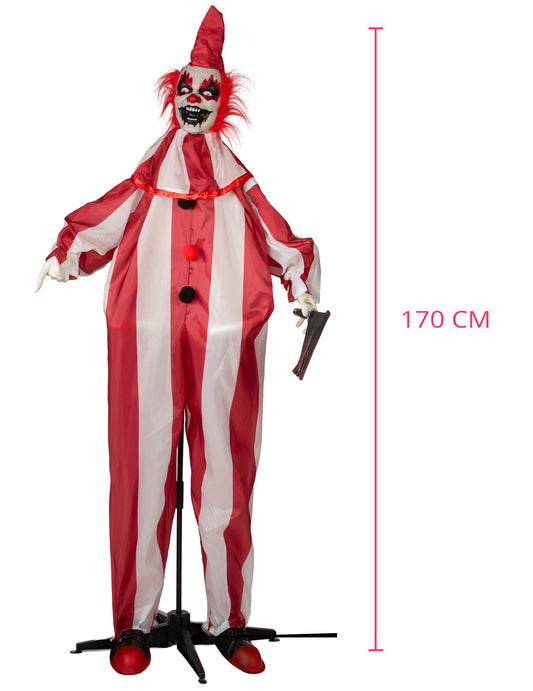Animoitu paha klovni -koriste liikkeellä 170 cm