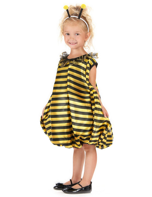 Vue de profil du déguisement bouffant abeille pour fille