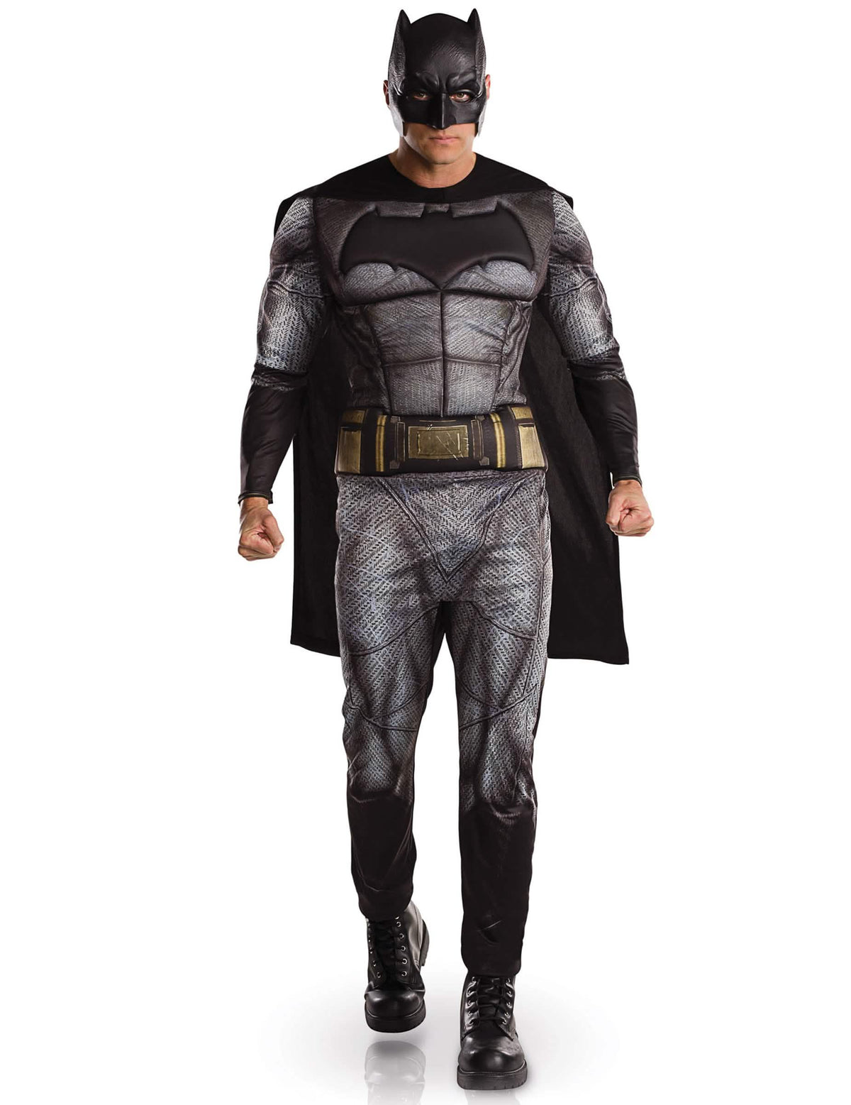 Batman Justice League -asupuku aikuiset harmaa ja musta viitan kanssa