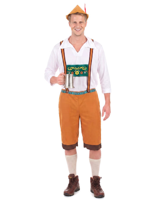 Miesten Oktoberfest-asu ruskea