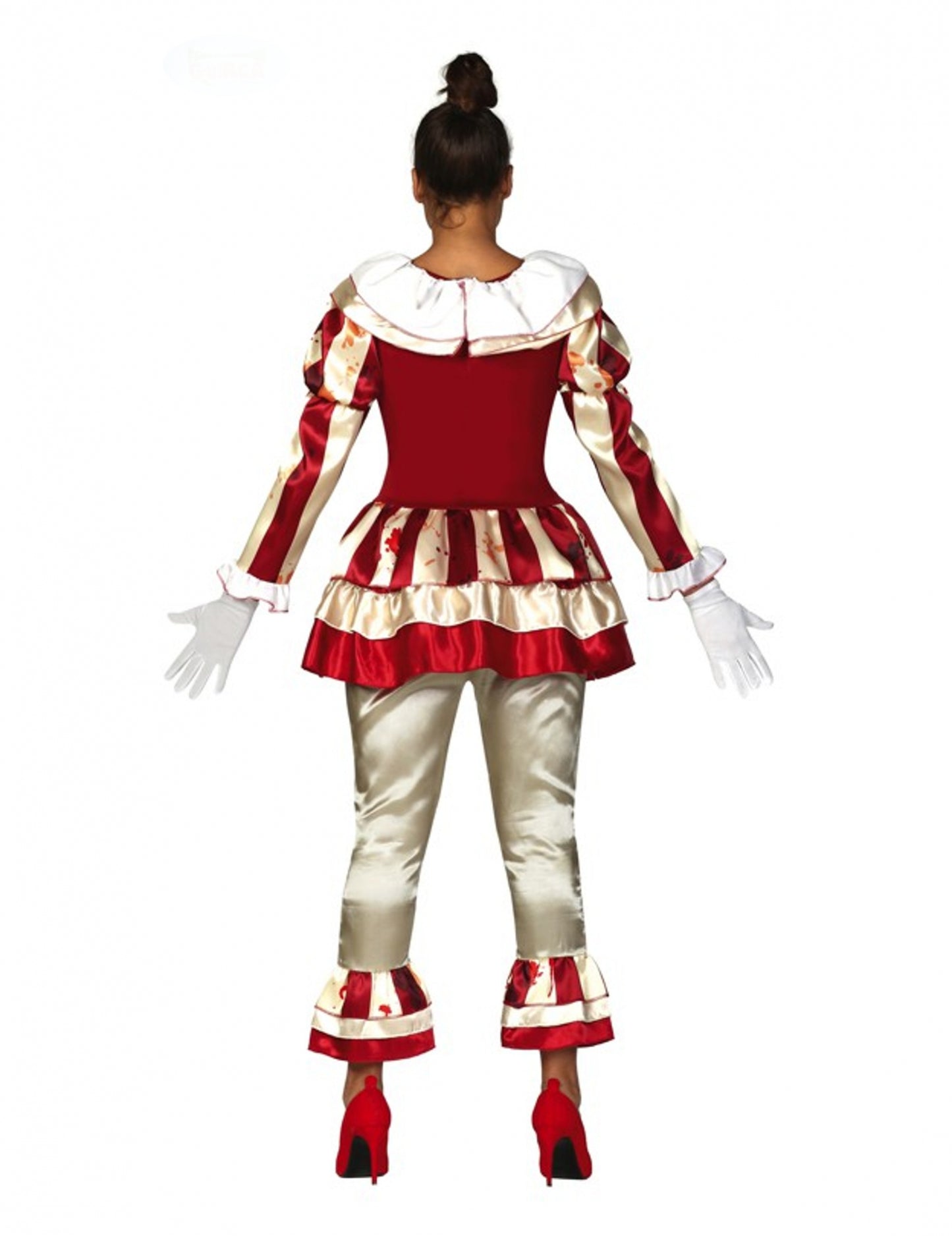 Vue de dos du déguisement clown terrifiante
