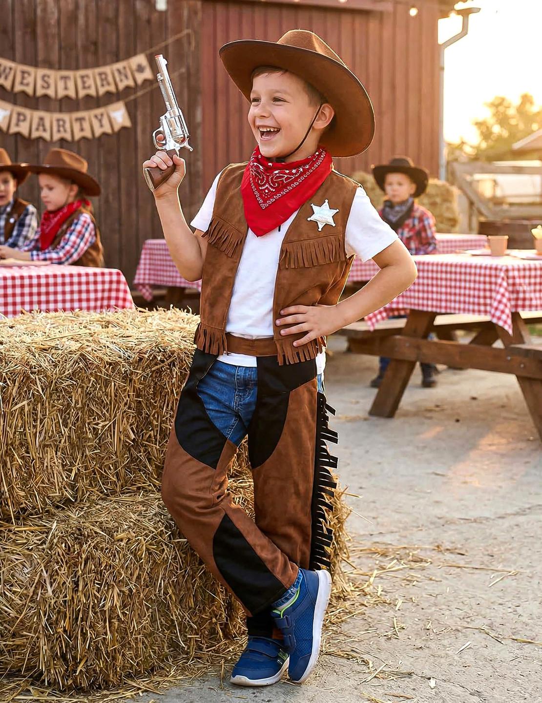 Cowboy-puvun esiintymistilanne pojat ruskea