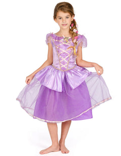 Violetit prinsessaprinsessapuvut lapsille