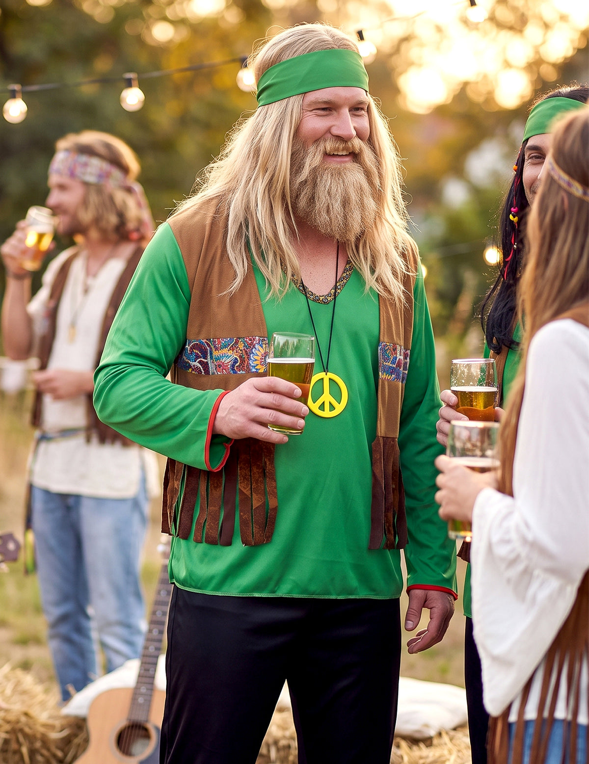 Vihreä hippiasu