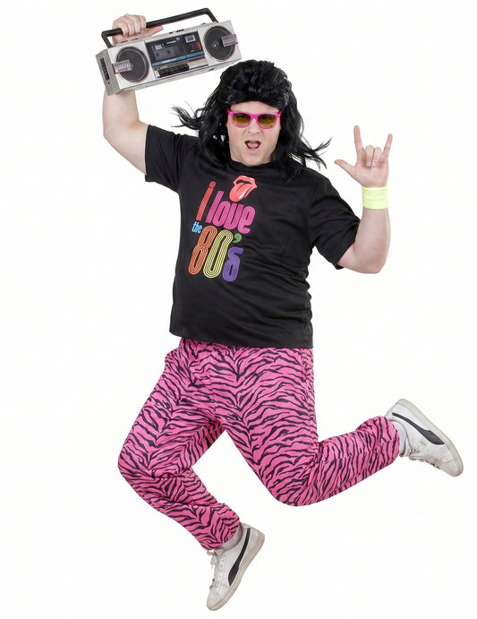 I love 80's verkkarit naamiaisasu suuri koko miehet