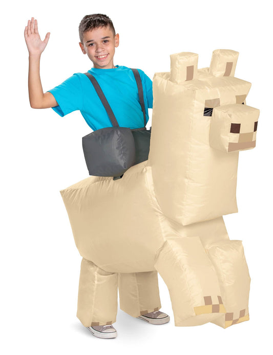 Puhallettava Minecraft™-laama-asu lapsille