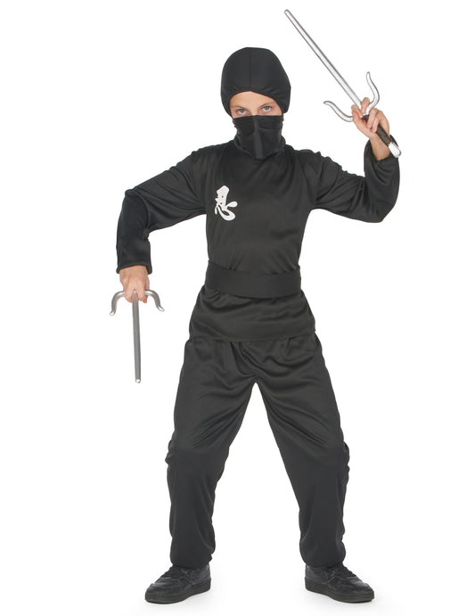 Sais en plastique tenus en main du déguisement ninja commando