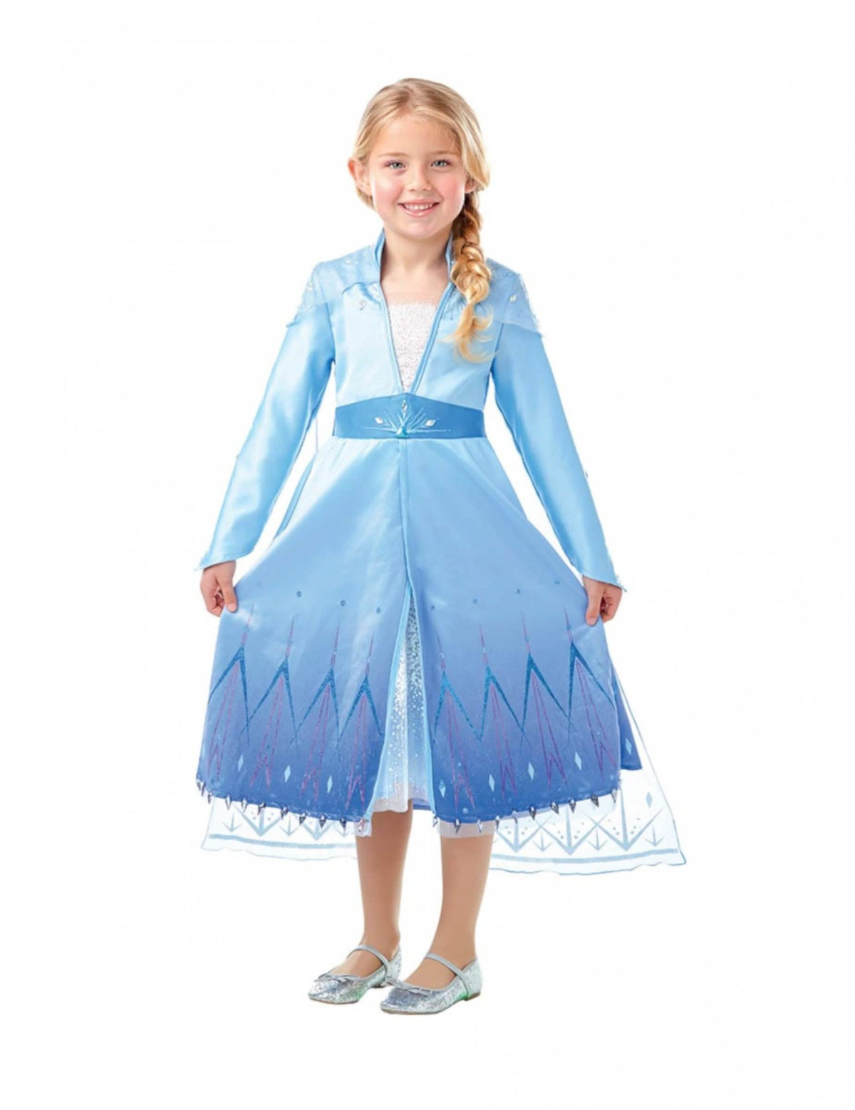 Edestä näkyvä premium-asu Elsa Frozen 2
