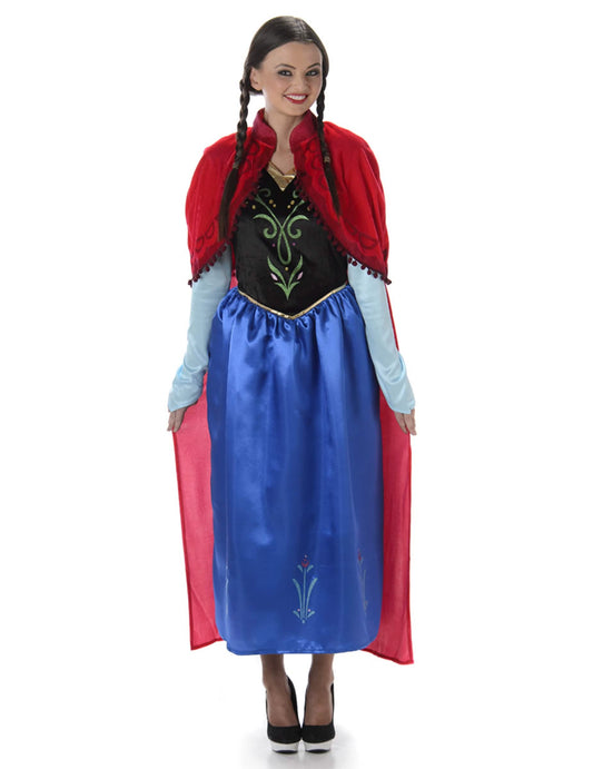 Vue de face du déguisement princesse de conte de fées