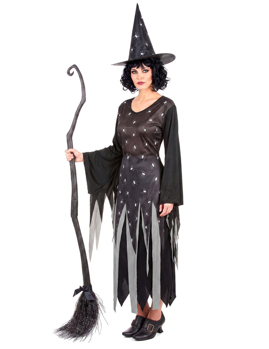 Hämähäkkejen kuningattar - Naisten Halloween-noidan asu