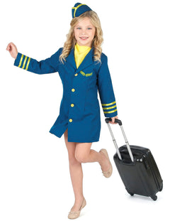 Naamiaisasut lapsille Univormut Pilotit ja lentohenkilökunta