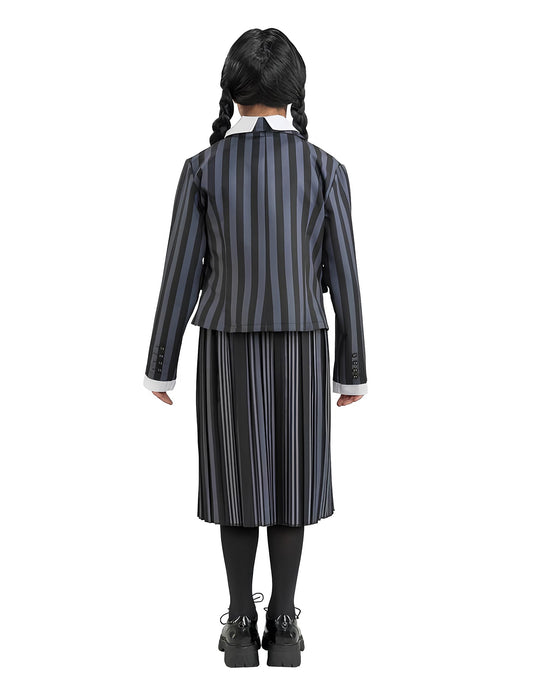 Vue de dos du déguisement uniforme Mercredi Addams Wednesday™