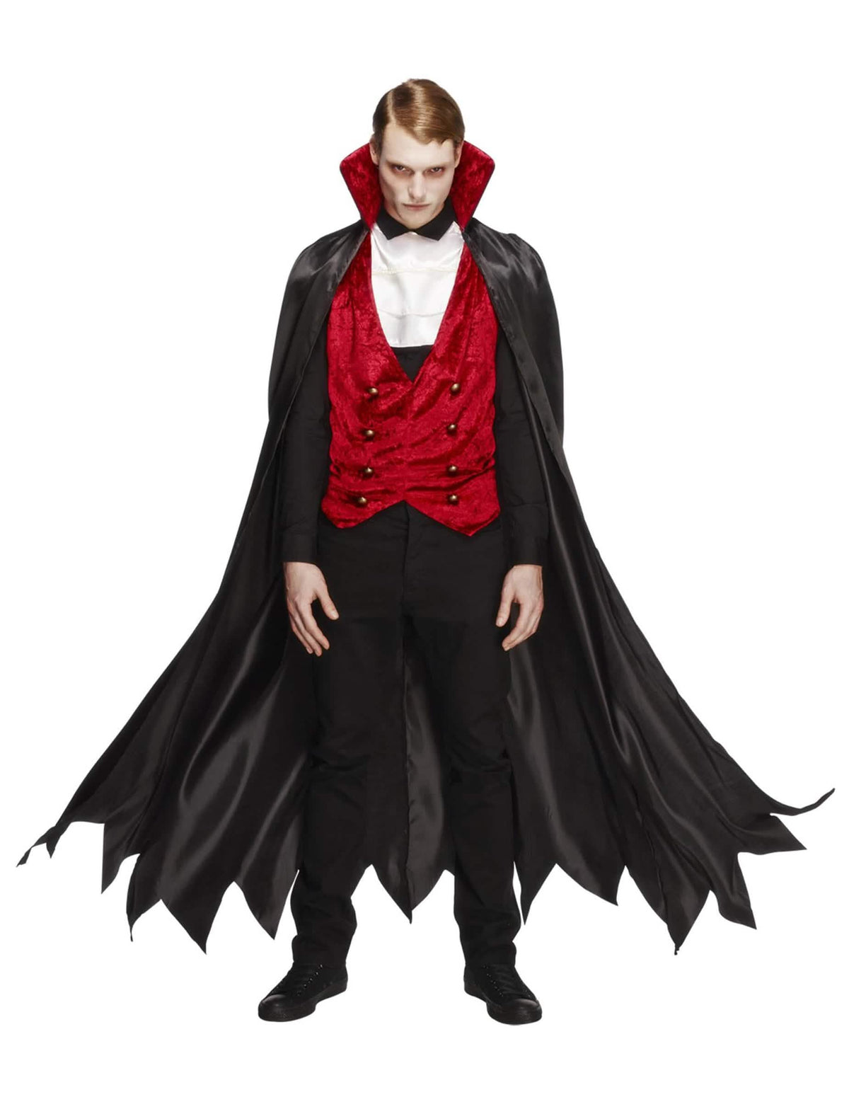 Vampyyriasun yleiskuva viitan kanssa