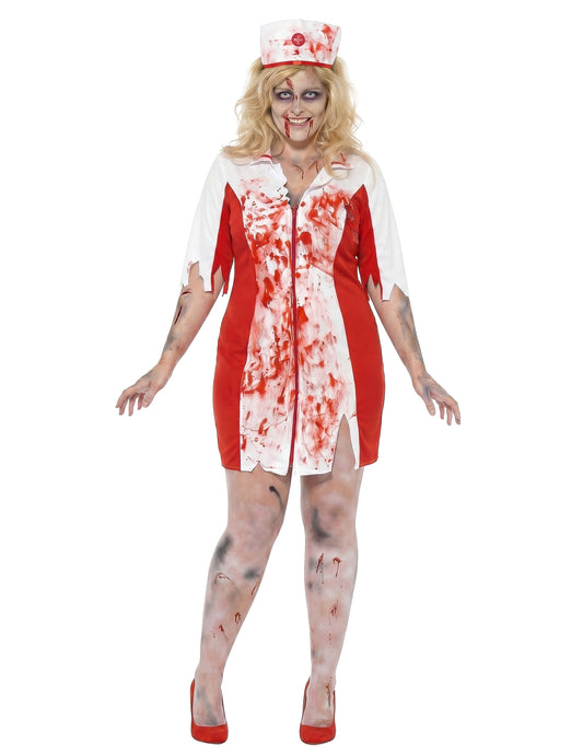 Naisten Zombisairaanhoitaja Halloween asu