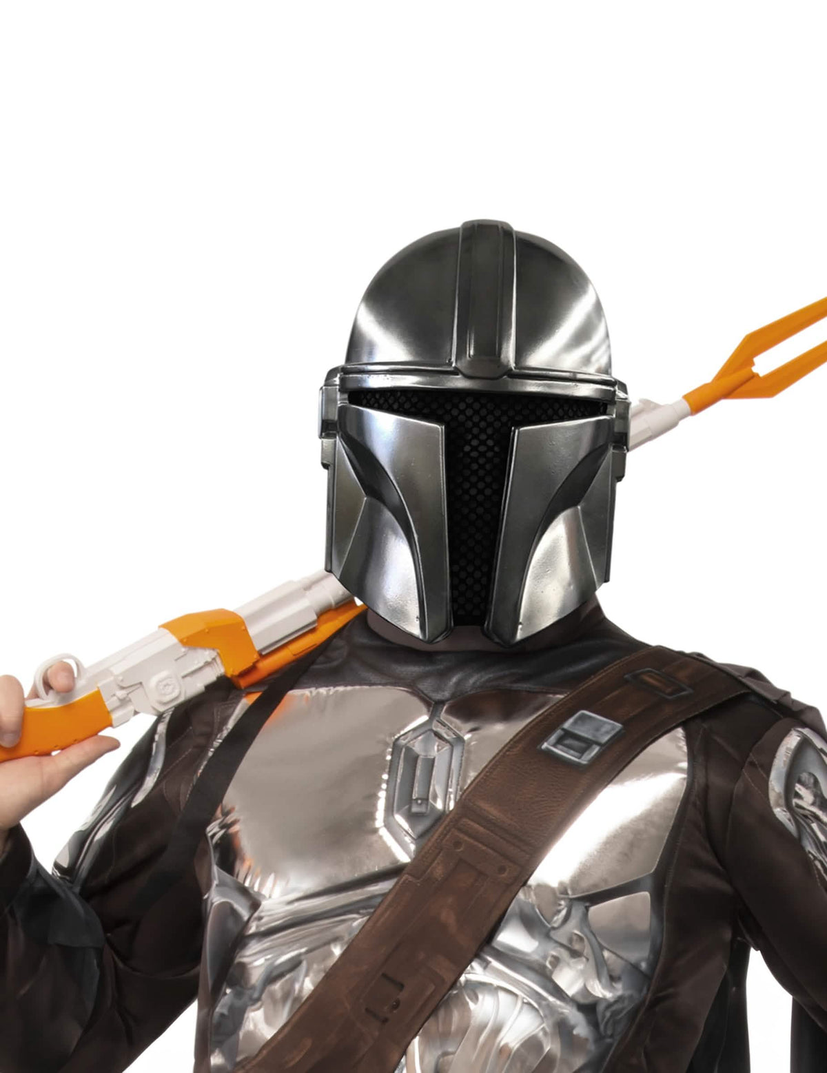 The Mandalorian™ -puolinaamio aikuiset hopea