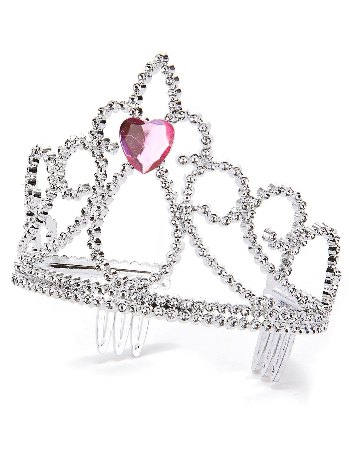 Kolmen neljänneksen näkymä ja prinsessasydän-diadeemin kiinnityskammat