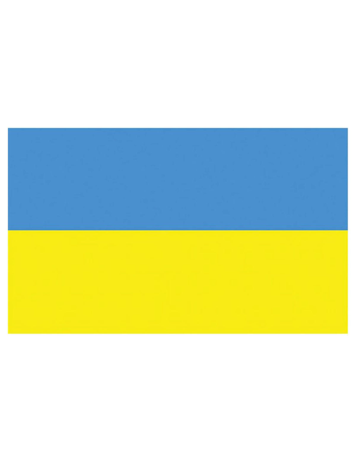 Vue d'ensemble du drapeau en tissu Ukraine
